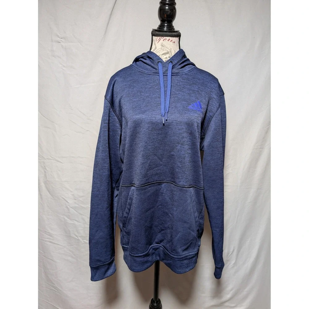 Adidas Navy ClimaWarm Performance Athleisure Fleece Hoodie‎ Men's Medium